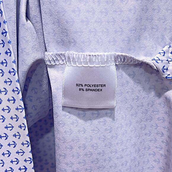 PETER MILLAR Summer Comfort Polo Anchors Wailea Golf Club Maui Hawaii Mens Large - Picture 7 of 7